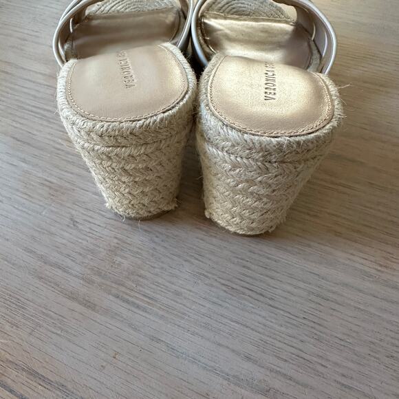 Veronica Beard Ivy Woven Wedge Espadrille Sandals Size 9 - Picture 3 of 6